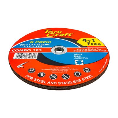 4+1 Free Cutting Disc Metal 230x1.6x22.22mm